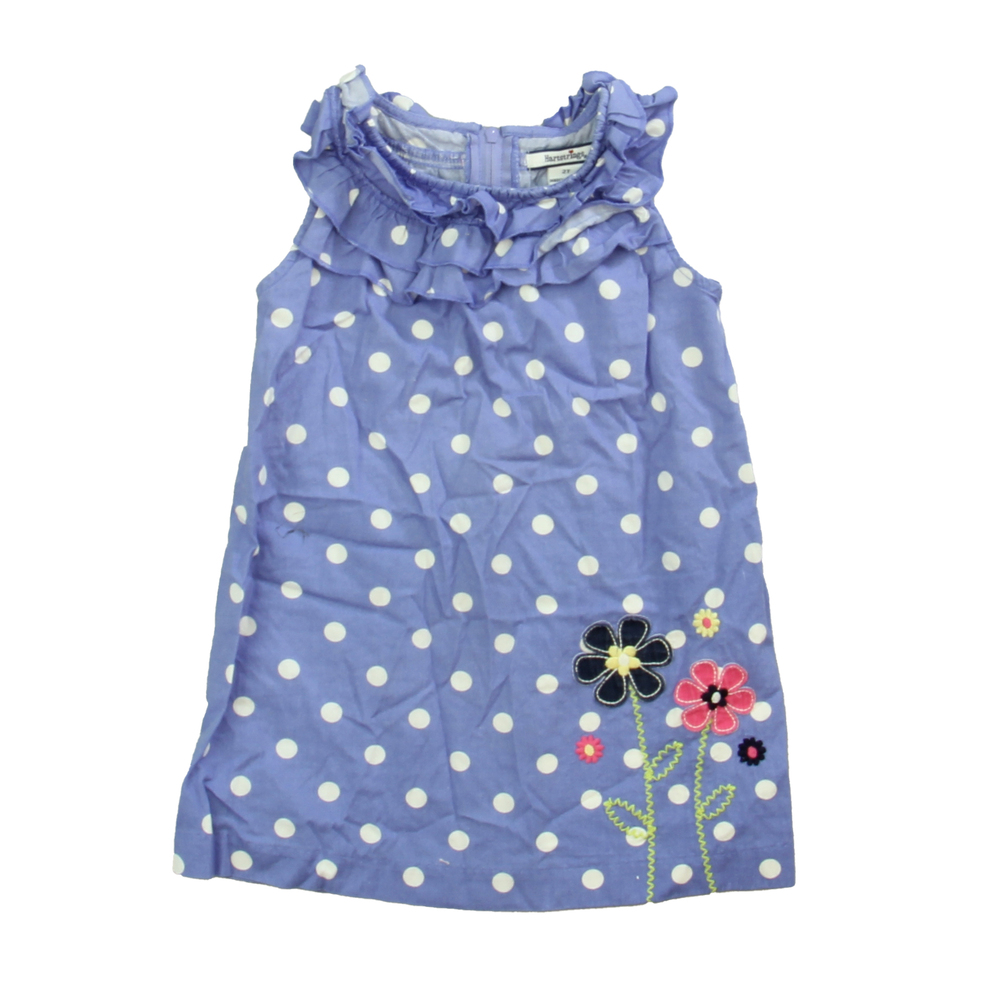 Hartstrings Girls Purple | White Dress size: 2T